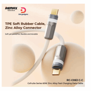 Remax® RC-C063 C-C Cofruite Series 60W Type-C to Type-C 1.2m - White