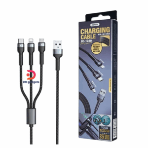 Remax® RC-124th Jany Series 3.1A 3-in-1 Charging Cable -1.2m Black