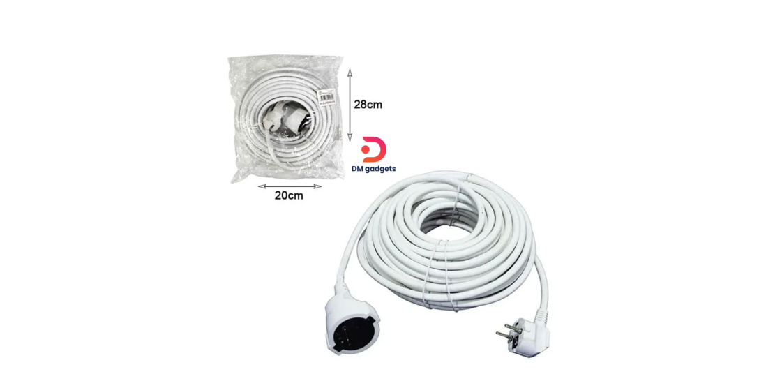 Wire Star®Balun/Cable Extension 5m EU PLUG – Displacement Function Adapter -White