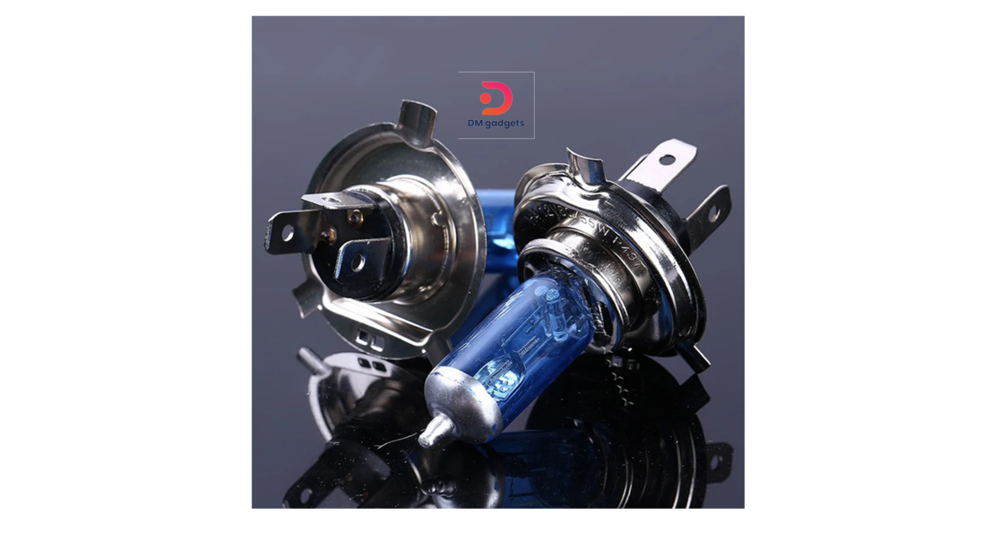 2PZ®LED H4 and High Beam Halogen Bulb Car 60/55W 12V White Light P43t Light Headlight Bulb SETx2