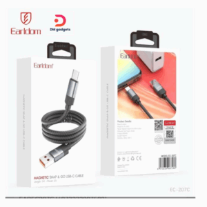 Earldom®EC-207C USB Charging Cable--A to TYPE-C 3A Magnetic Snap And Go 1 Meter