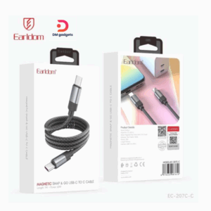 Earldom®EC-207C-C Magnetic USB-C TO C Charging Cable 60W 1M
