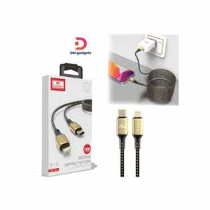 Earldom® EC-141i Type C to Lightning 20W 5m Cable (Black - Gold)