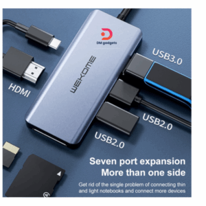 WEKOME® ZETO WK-U136 7IN1 Dock Neat Office / USB-C Multifunctional Docking Station - Silver