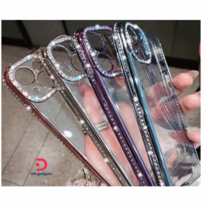 IRIS® iP17 Pro Glitter and Strass MagSafe Silicone Case with Camera Protection-Gold