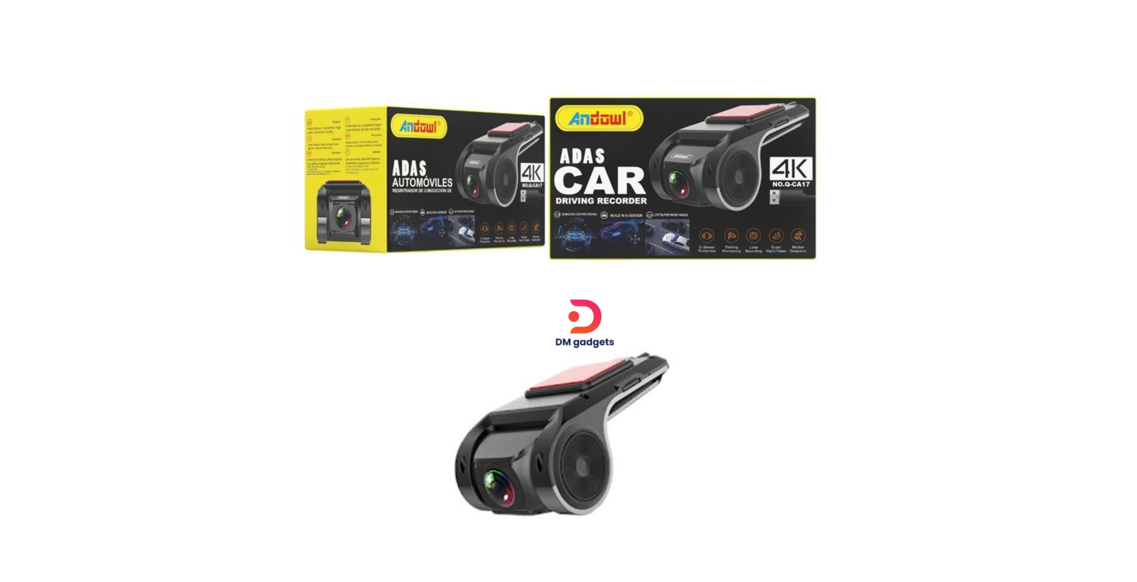 Andowl®Q-CA17 4K G-Sensor Wide Angle Car Camera with Night Vision -ADAS Car Driving Recorder-Black