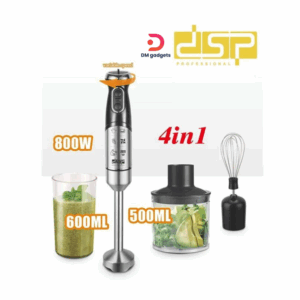 DSP®KM1152 Hand blender Set 4 in 1 800W - Silver