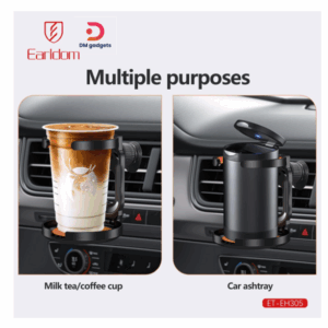 Earldom®ET-EH305 Air Vent Clip Car Cup Rack Black-Orange