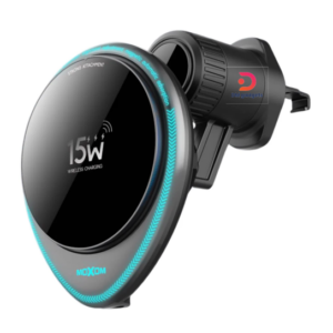 MOXOM® LX-VS801 15W wireless fast charging LED Blue Light Car Vent phone Holder