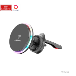 Earldom® WC46 Magsafe RGB Air Vent Clip Wireless Car Charger 15W - Black