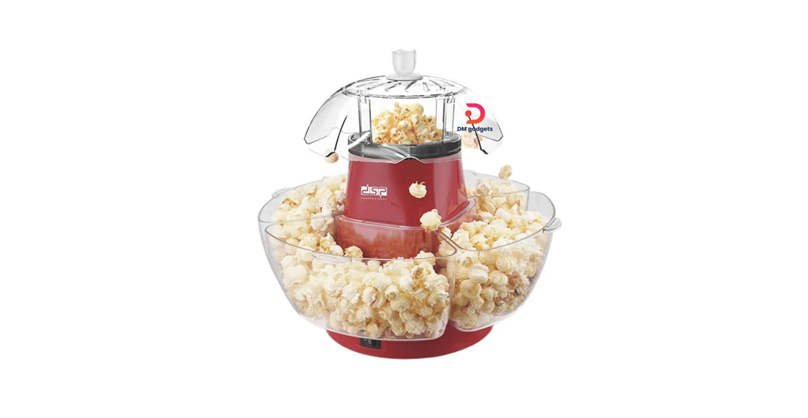 DSP®KA2040 Professional Popcorn maker –Oil Free – Hot-Air 1200W - Red