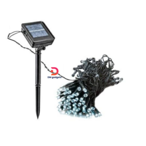 DM®Christmas Solar Lights with Photovoltaic Panel 20m 200L Cool Color Christmas solar LED lights White