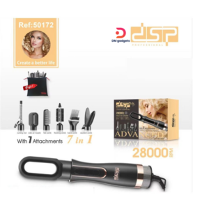 DSP®50172 Ms Professional 7 in 1Hot Air Styler 28000-RPM Black-Gold