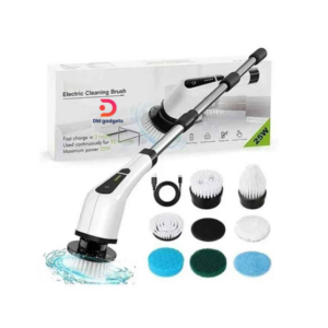 MA-8827®Multifunctional 9-in-1 25W Electric Cleaning Brush 25W  White-Black