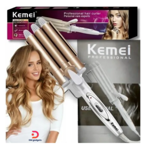 Kemei®KM-1010 Professional Wave Curling Iron with Titanium Tourmaline Technology