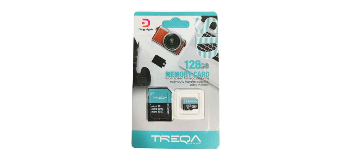 Treqa®128GB Micro SD Memory Card with Adapter