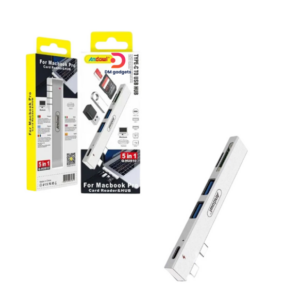 Andowl®Q-HU810 USB-C Hub 5 in 1 Adapter for MacBook Pro with USB Ports and Card Reader