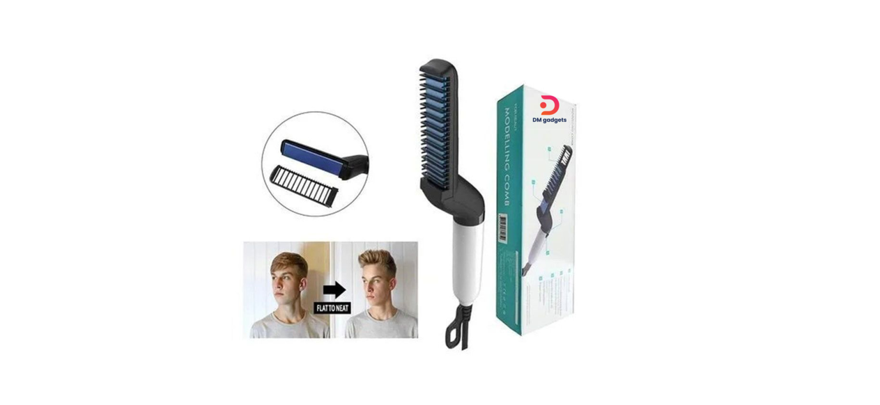 DM®Beard Straightening Brush – Modelling comb for hair