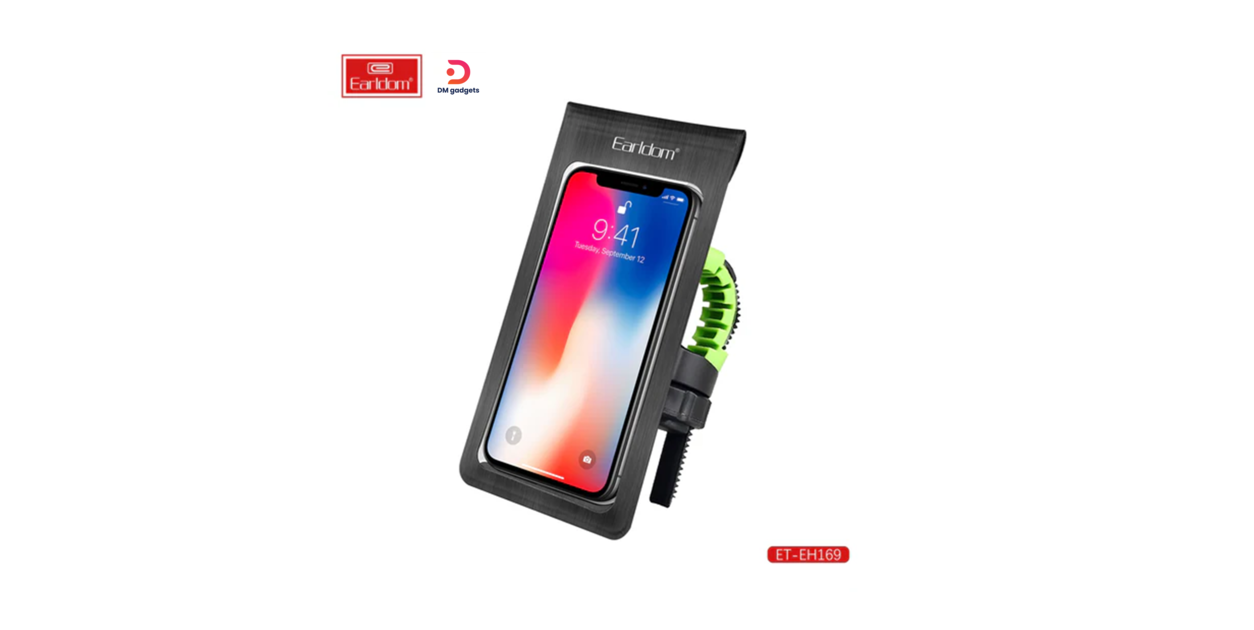 Earldom®EH169 Waterproof Bag Bicycle Phone Holder - Black