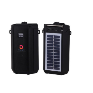 NS95S®Wireless Bluetooth Speaker with Solar Panel & Flashlight - Black