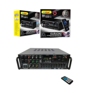 Andowl®Q-GF999 Professional 2x150W Karaoke Reverberation Power Amplifier with FM / Bluetooth / MP3 / USB