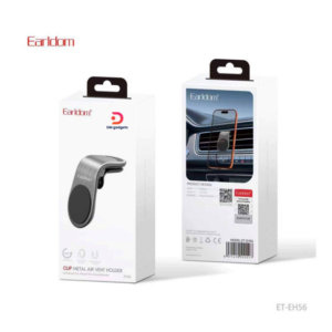 Earldom®ET-EH56 Universal Magnetic L-Shaped Car Holder – Silver/Black