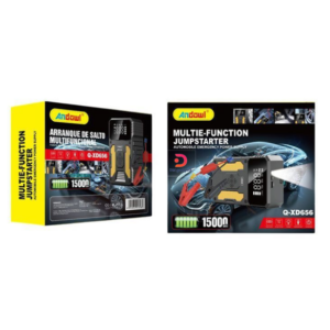 Andowl®Q-XD656 12V/1500A Multifunctional Portable Car Battery Jump Starter/Led flashlight/Powerbank