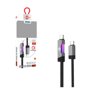 Wisdomup®SJX-45CC – 60W Type-C to Type-C Fast Charging Cable 1.2m Black-grey