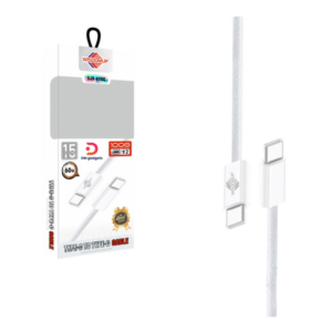 Wisdomup®SJX-42CC 60W USB-C to USB-C 1.0m Fast Charging Data Cable - White