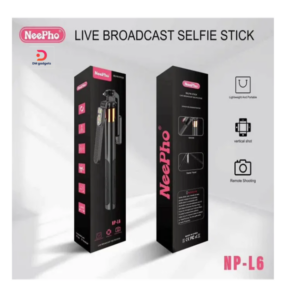 Neepho®NP-L6S Live Broadcast Tripod Selfie Stick with remote control - Black