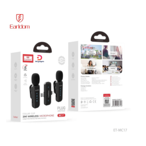 Earldom®MC17 2in1 Wireless Microphone-High Quality Transmission - Black