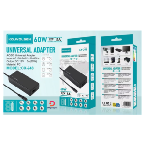 Kouvolsen®CX-248 60W Universal Charger 12V 5A Adapter Power Supply for Synology DiskStation