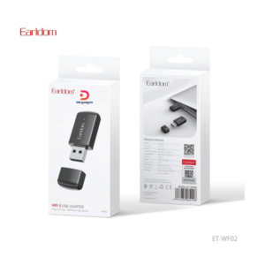 Earldom®ET-WF02 Wi-Fi 5 USB Adapter 650Mbps - Black
