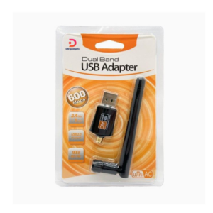 DM®AC600Mbps Dual Band 2.4G-5.8G USB Adapter - Black