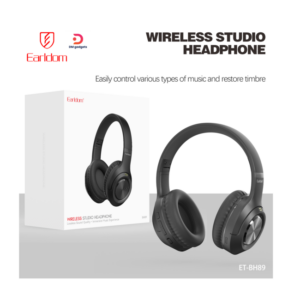 Earldom®BH89 V5.4, Wireless Studio Headphone -18H Playtime - Black