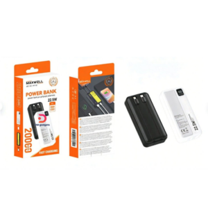 Maxwell®MP-02 Power Bank 20,000 22.5W Fast Charging - White