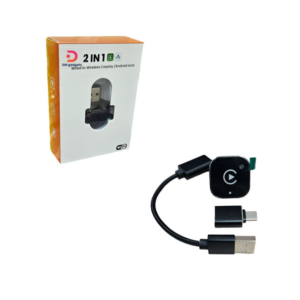 DM®2 in 1 Wireless CarPlay and Android Auto USB Adapter 030253 - Black