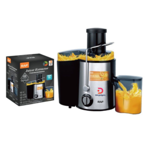 RAF®R2817S 1200W Juicer Extractor/Ice Crushing/Fruit + Vegetable Blending 450ML Silver-Black