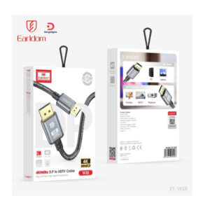 Earldom®ET-W38 2m 4K@60hz Display Port to HDTV Cable