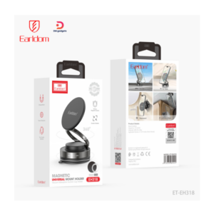 Earldom®ET-EH318 Magnetic Universal Mount Holder with Adjustable Arm for Car, Desk and Gym - Black