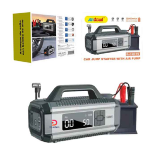 Andowl®Q-CQ970 15000mAh,150W, Portable Car Battery Jump Starter with Air Pump - Black
