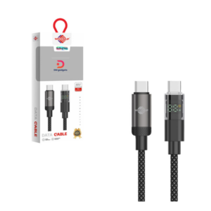 Wisdomup®SJX-47CC USB-C to USB-C Fast Charging Data Cable with 60W Power Display