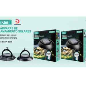 iPSdi®IP-2578 Solar Lamp/Intelligent Light Control/Mobile Phone Charging - Black