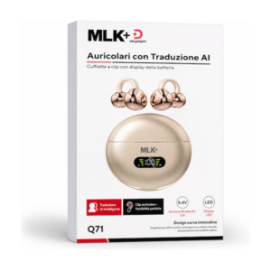 ObaStyle®MLK+ Q71 AI real-time translation Open Ear Bluetooth Handsfree Headphones Beige
