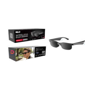 ObaStyle®MLK+ YJ-02 Smart Bluetooth Glasses with AI Translation - Black