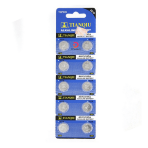 TIANQIU®AG13 Alkaline Battery 10 Pieces For hearing Aid LR44H, 357A size