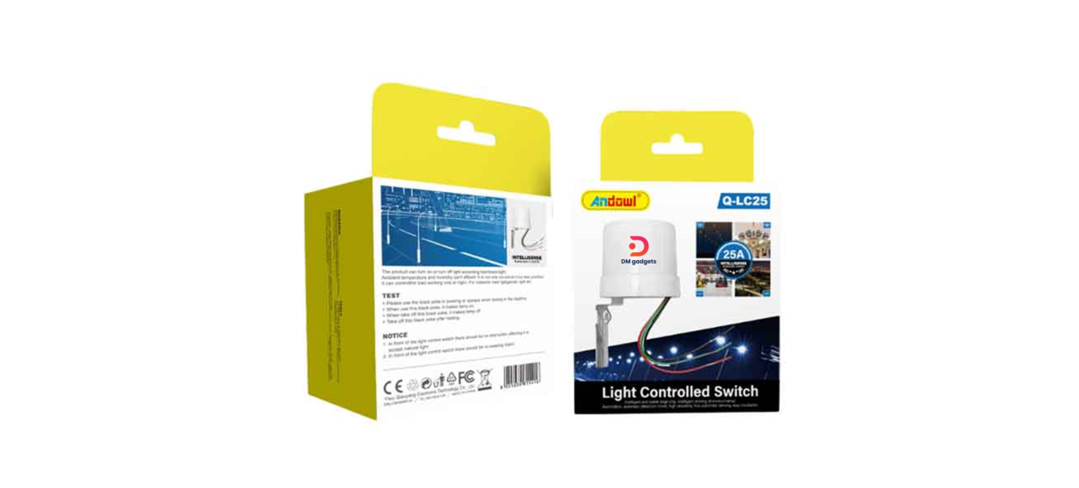 Andowl®Q-LC25 Light-Sensitive Photocell Switch - Light Controlled Switch 25A-DC24V