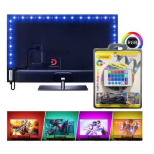 Andowl®Q-DT20 2m-Long USB-Powered (5V) RGB LED Strip Light Set with Remote Control