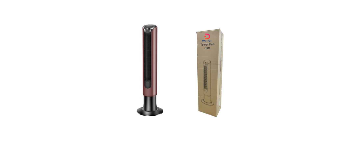 H09®0140025 Floor Fan with Remote Control - Tower Fan 40W 3 Levels