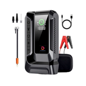 Raistar®W11905 4 in 1 Vehicle Battery Jump Starter and Air Compressor /Flashlight/Power Bank